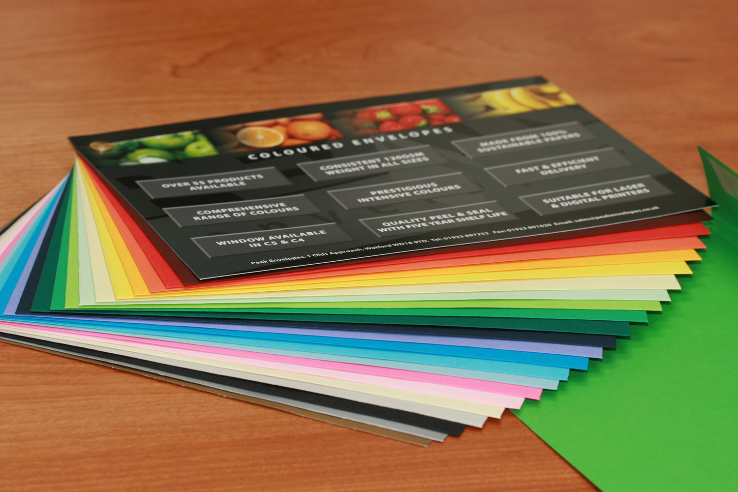 Cascade - Complete range of coloured envelopes
