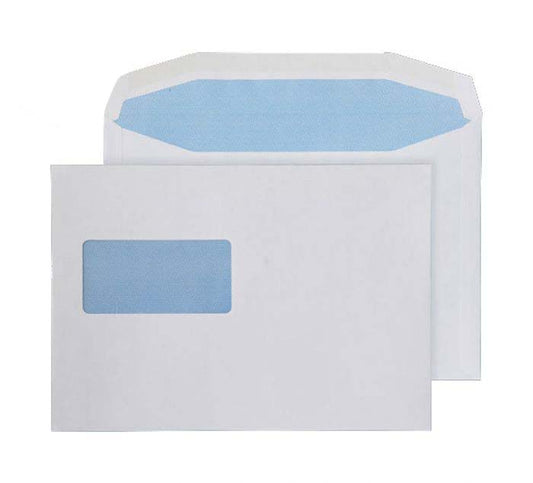 162 x 229mm C5 Pennine White High Window Gummed Wallet 3720