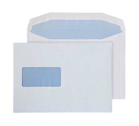 162 x 238mm  Pennine White Window Gummed Wallet 3722