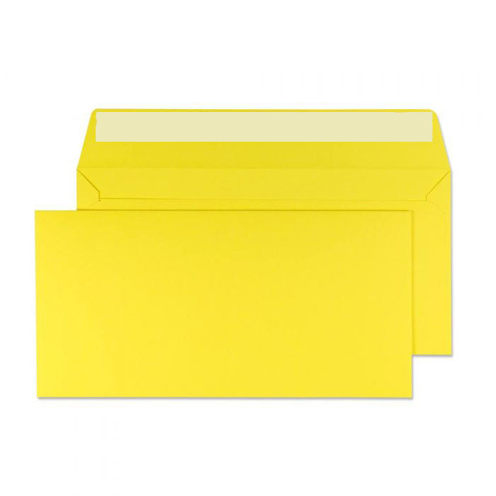 114 x 229mm Cascade Canary Yellow Peel & Seal Wallet 5203