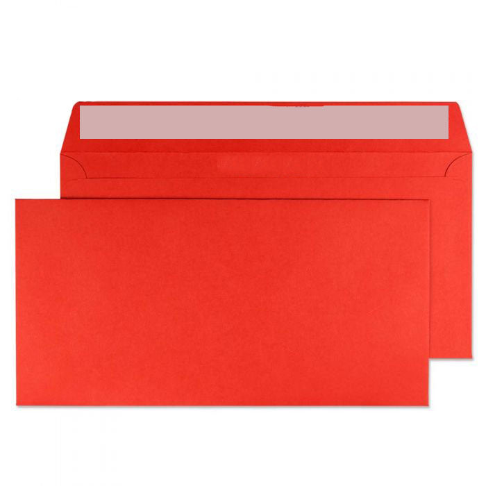 114 x 229mm Cascade Pillar Box Red Peel & Seal Wallet 5206