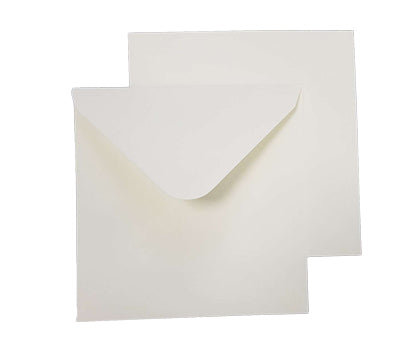 155 x 155mm Brocken Antique Ivory Gummed Diamond Flap 6523