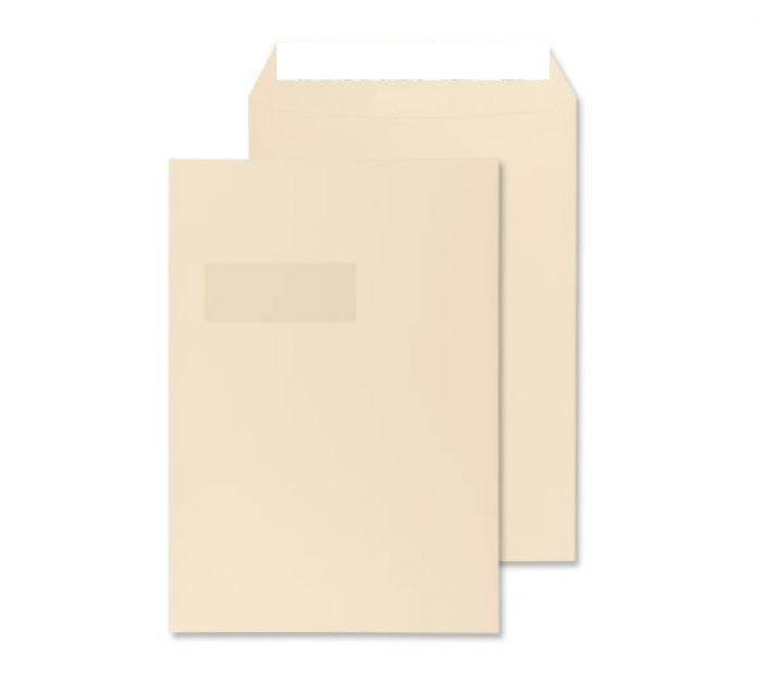 324 x 229mm C4 Robson Cream Wove Peel & Seal Pocket C4232