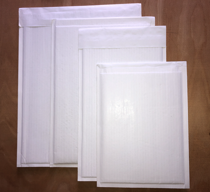 150 x 215mm  Enviroflute White Peel & Seal Padded Pocket EF0/C