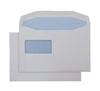 162 x 229mm  Pennine White Reverse Window Gummed Wallet 3784