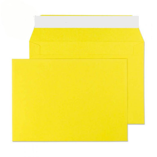 114 x 162mm C6 Cascade Canary Yellow Peel & Seal Wallet 5103