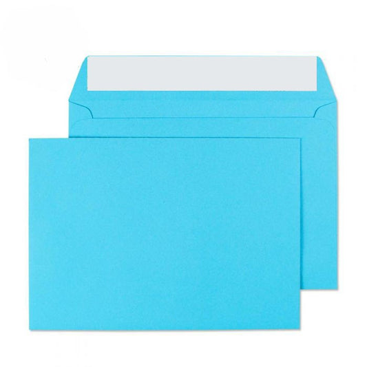 114 x 162mm C6 Cascade Pacific Blue Peel & Seal Wallet 5109